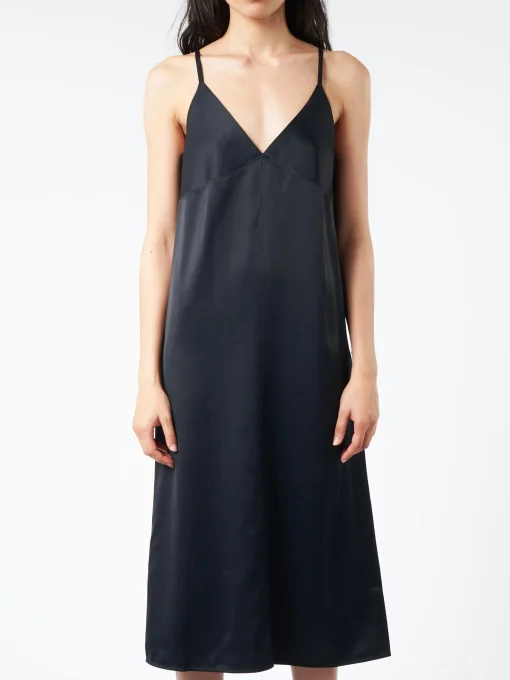 Best - Malebo Slip Dress in Darkest Navy Women Overalls & Jumpsuits | Dresses