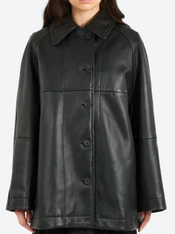 Outlet - Ridger Leather Coat in Women Outerwear