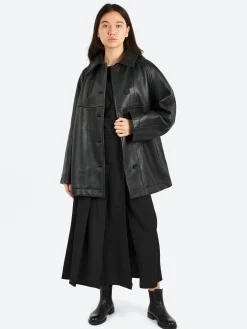 Outlet - Ridger Leather Coat in Women Outerwear