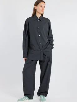 Sale - Santos Shirt in Seal Blue Women Tops & Blouses | Button-Ups