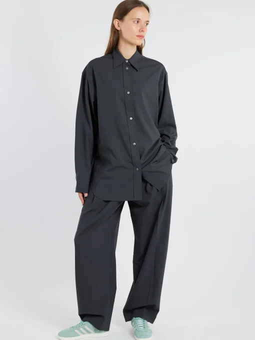 Sale - Santos Shirt in Seal Blue Women Tops & Blouses | Button-Ups