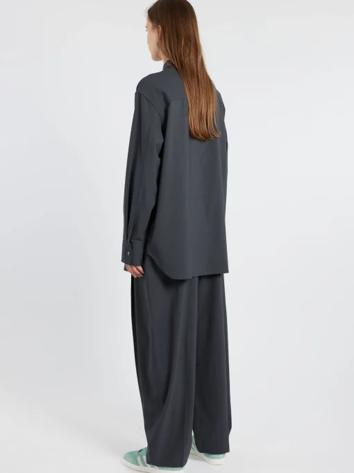 Sale - Santos Shirt in Seal Blue Women Tops & Blouses | Button-Ups
