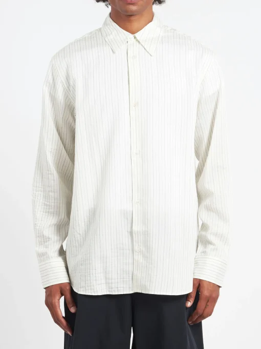 Hot - View Shirt in Ecru and Black Button-Ups