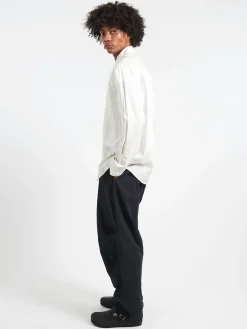 Hot - View Shirt in Ecru and Black Button-Ups