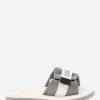 Discount - PADRI in White and Grey Women Slides | Sandals