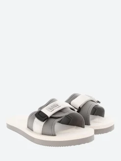 Discount - PADRI in White and Grey Women Slides | Sandals