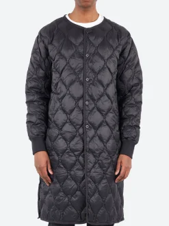 Hot - Military Crew Neck Long Down Jacket in Women Outerwear | Outerwear