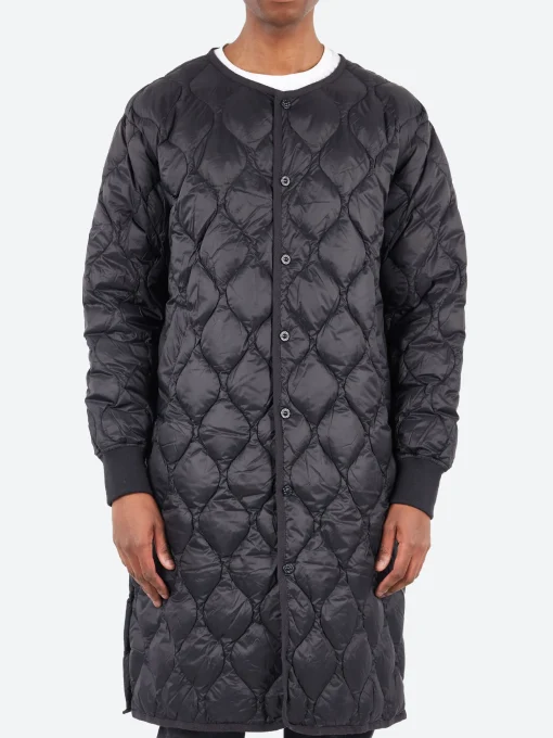 Hot - Military Crew Neck Long Down Jacket in Women Outerwear | Outerwear