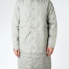 Best - Military Crew Neck Down Coat in Sage Green Women Outerwear | Outerwear