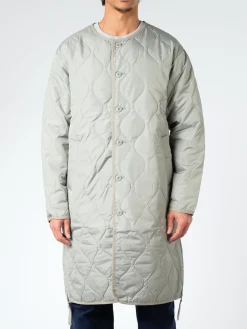 Best - Military Crew Neck Down Coat in Sage Green Women Outerwear | Outerwear