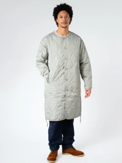 Best - Military Crew Neck Down Coat in Sage Green Women Outerwear | Outerwear