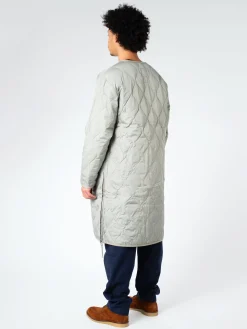 Best - Military Crew Neck Down Coat in Sage Green Women Outerwear | Outerwear