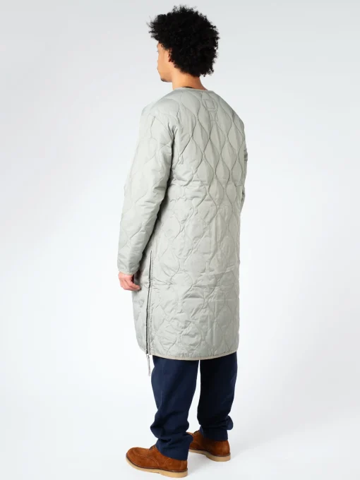 Best - Military Crew Neck Down Coat in Sage Green Women Outerwear | Outerwear