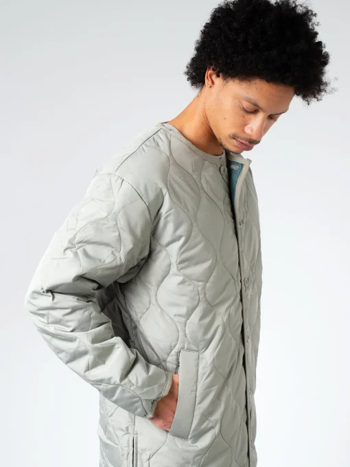 Best - Military Crew Neck Down Coat in Sage Green Women Outerwear | Outerwear