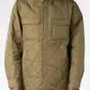 Best - Military Down Shirt in Dark Olive Women Outerwear | Outerwear