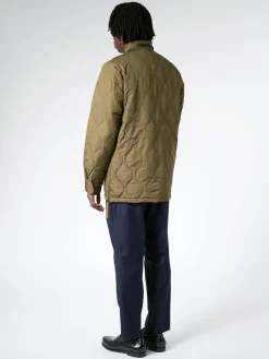 Best - Military Down Shirt in Dark Olive Women Outerwear | Outerwear