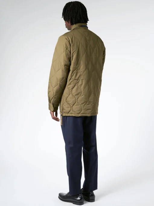 Best - Military Down Shirt in Dark Olive Women Outerwear | Outerwear