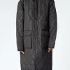 Clearance - Military Hood Long Down Coat in Women Outerwear | Overalls & Jumpsuits