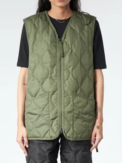 Discount - Military V-Neck Zip Down Vest in Women Outerwear | Overalls & Jumpsuits