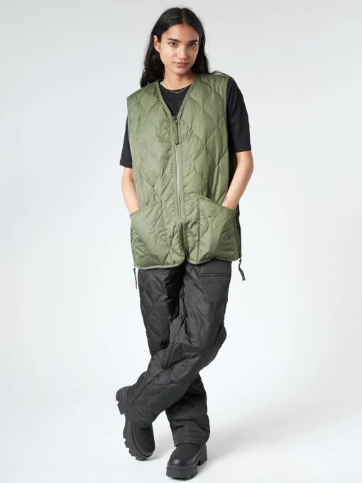 Discount - Military V-Neck Zip Down Vest in Women Outerwear | Overalls & Jumpsuits