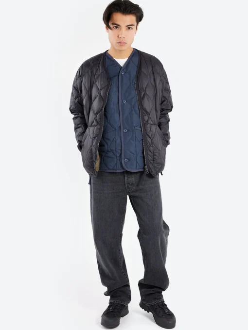 Online - Military Zip V-Neck Down Jacket in Women Outerwear | Outerwear