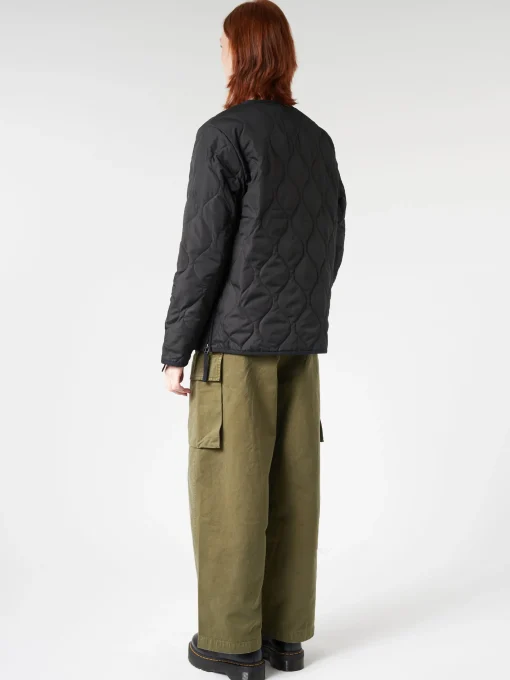 Online - Military Zip V-Neck Down Jacket in Women Outerwear | Overalls & Jumpsuits