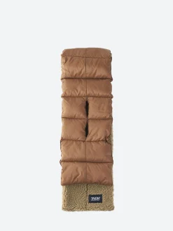 Best - Mountain Asymmetric Down x Boa Muffler in Light Brown and Beige Women Scarves | Scarves