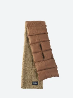 Best - Mountain Asymmetric Down x Boa Muffler in Light Brown and Beige Women Scarves | Scarves