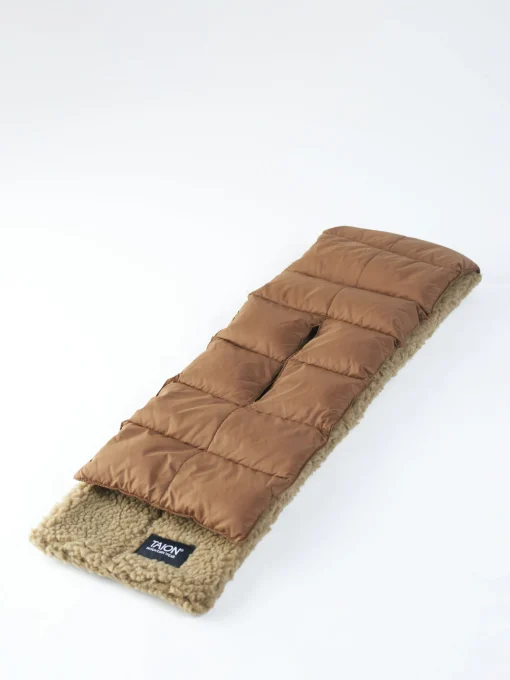 Best - Mountain Asymmetric Down x Boa Muffler in Light Brown and Beige Women Scarves | Scarves