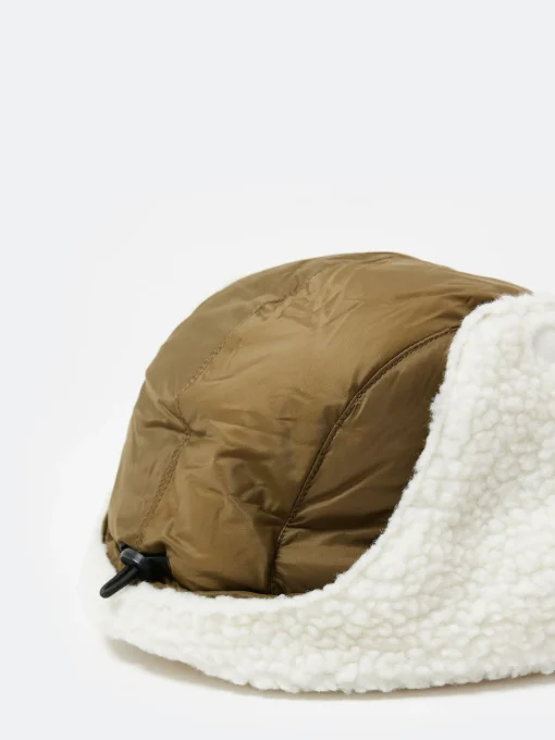 Outlet - Mountain Reversible Down X Boa Warm Cap in Olive and Ivory Women Hats | Hats