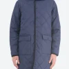 Discount - Piping Hood Long Down Coat in Women Outerwear | Outerwear