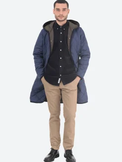 Discount - Piping Hood Long Down Coat in Women Outerwear | Outerwear