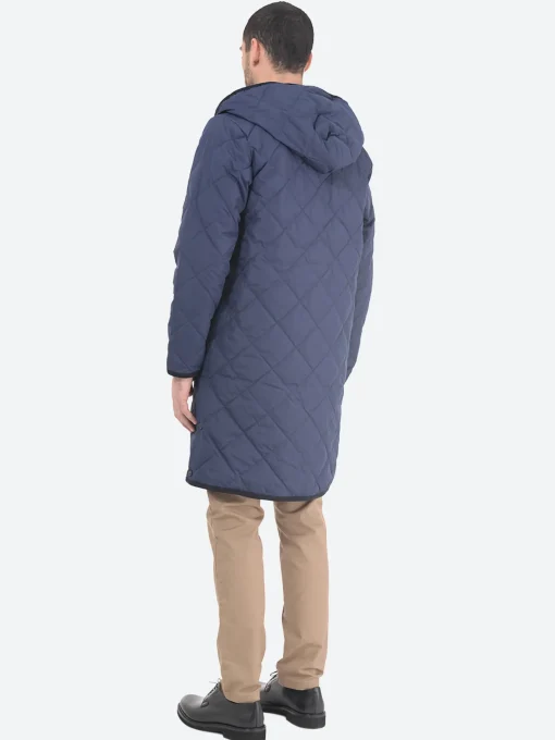 Discount - Piping Hood Long Down Coat in Women Outerwear | Outerwear