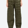 Outlet - Semi Wide Down Pants in Dark Olive Women Pants | Pants
