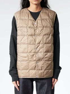 Clearance - V-Neck Button Down Vest in Women Outerwear | Outerwear