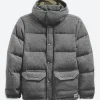 Discount - M Sierra Down Wool Parka in Dark Grey/Heather/Burnt Olive Outerwear
