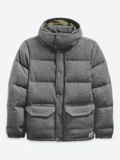 Discount - M Sierra Down Wool Parka in Dark Grey/Heather/Burnt Olive Outerwear