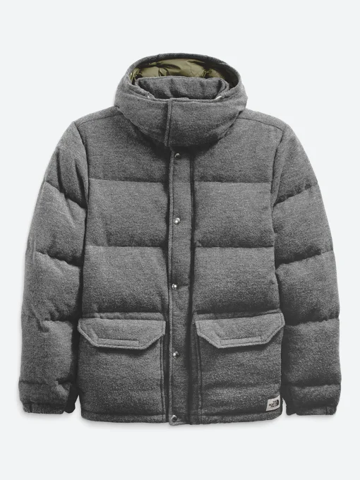 Discount - M Sierra Down Wool Parka in Dark Grey/Heather/Burnt Olive Outerwear