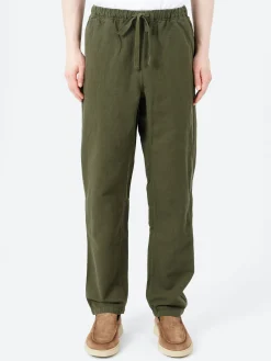 Best - Alfie Herringbone Trousers in Dark Moss Pants