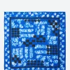New - Block Print Batik Bandana in Azurute Blue Women Belts | Overalls & Jumpsuits