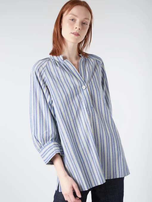Hot - Catrin Stripe Raglan Shirt in Women Tops & Blouses