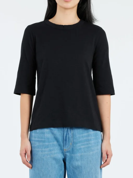 Discount - Cleo Tee in Carbon Black Women Tops & Blouses | T-Shirts