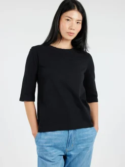 Discount - Cleo Tee in Carbon Black Women Tops & Blouses | T-Shirts
