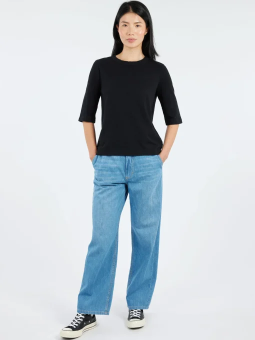 Discount - Cleo Tee in Carbon Black Women Tops & Blouses | T-Shirts