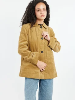 Hot - Cord Jacket in Golden Sand Women Outerwear