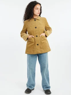 Hot - Cord Jacket in Golden Sand Women Outerwear