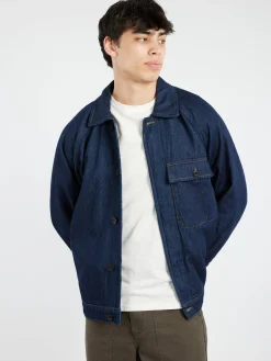 Fashion - Cotton Hemp Denim Jacket in Outerwear