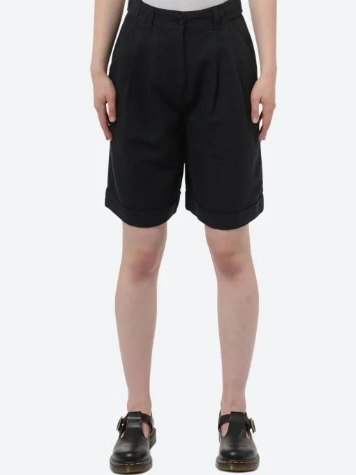 Fashion - Cotton Linen Twill Short in Women Shorts