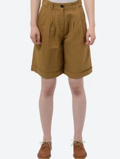 Fashion - Cotton Linen Twill Short in Women Shorts