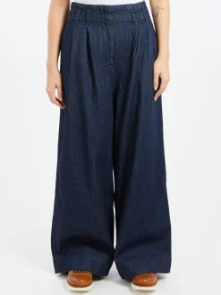 Clearance - Denim Wide Leg Trousers in Women Pants | Denim